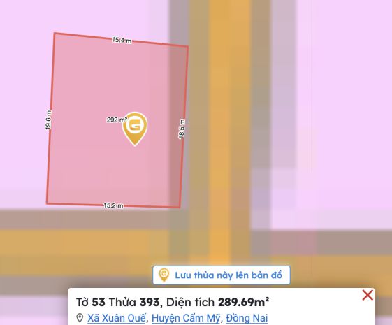 Nhà em cần bán nhà đất 2 mặt tiền xuân quế cẩm mỹ đồng 7100095