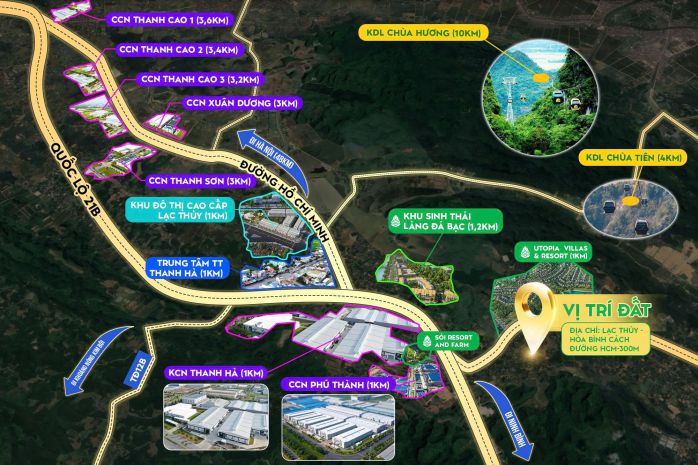 Đầu tư f0  đất nền lõi kcn  nghỉ dưỡng lạc thủy  hòa bình 7100980