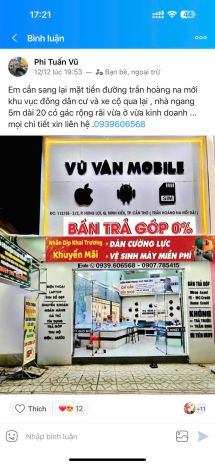 Mặt bằng đẹp  giá tốt   chính chủ cần sang nhanh mặt bằng 7106776