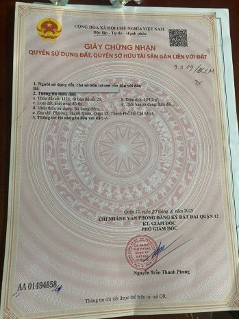 Bán 2 lô đất thạnh xuân 25 quận 12 diện tích 5x25m shr 7107659