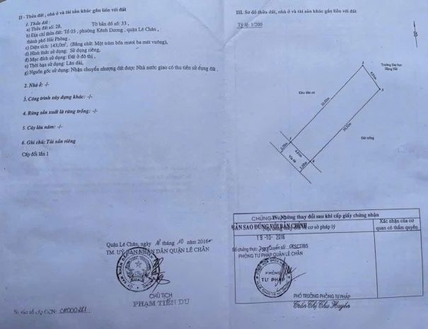 Đất phân lô lê văn thuyết - quán nam, 143m, giá 55 trm rẻ 7108112