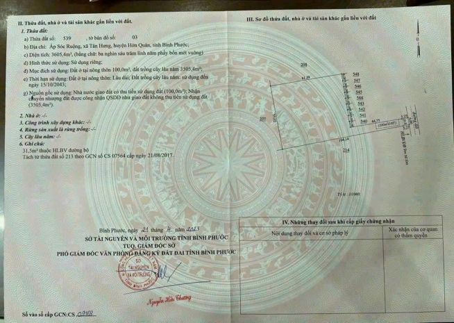 Chính chủ cần bán đất  giá tốt- hớn quản - bình phước 7108552