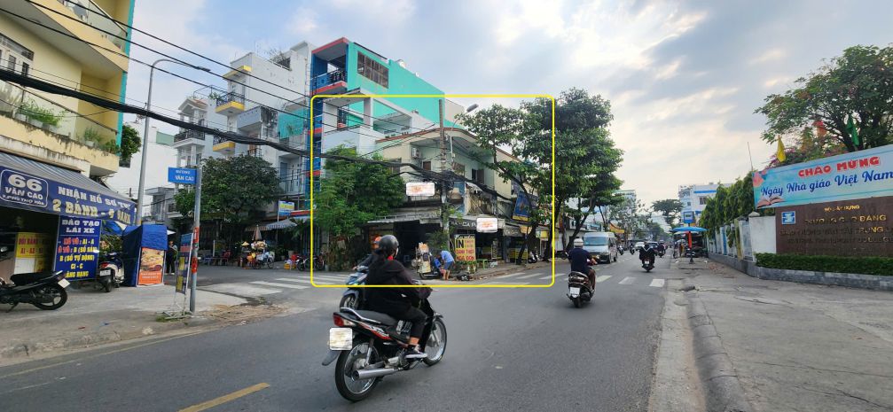 Cho thuê nhà 2 mặt tiền văn cao 91m², 1lầu - đối diện 7109007