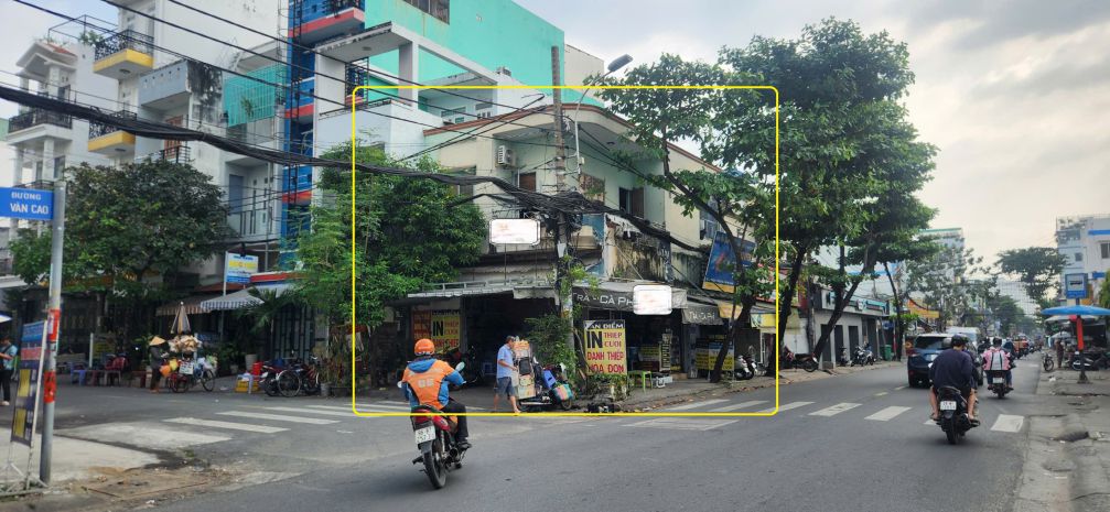 Cho thuê nhà 2 mặt tiền văn cao 91m², 1lầu - đối diện 7109009