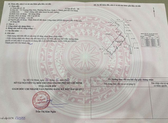 Bán nhà 72-73 trương hán siêu, phường đa kao, quận1 7110014