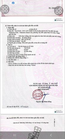 Chính chủ nhượng lại căn hộ cc vinsmast city tây mỗ 7110044