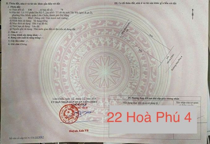 Bán đất đẹp hòa phú 4 - hòa minh- liên chiểu - đà nẵng 7118696