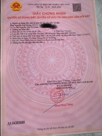 Chính chủ bán đất mặt tiền ql 27b  thịnh sơn, nam cam 7119388