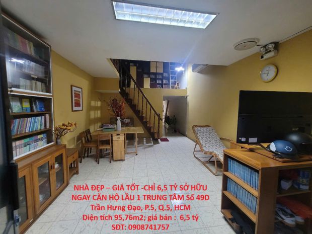 Nhà đẹp  giá tốt -chỉ 6,5 tỷ sở hữu ngay căn hộ lầu 1 7121870