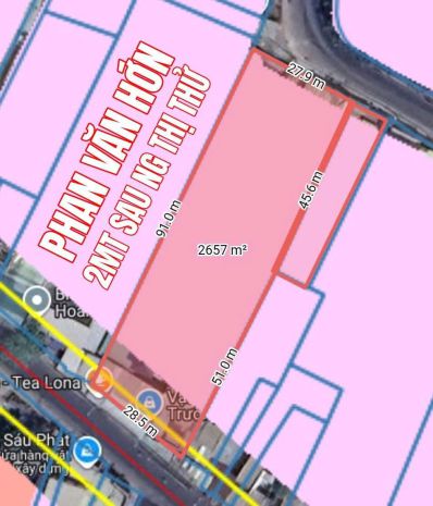 Mặt tiền 25x100 phan văn hớn  vị trí vàng làm gì cũng 7125987