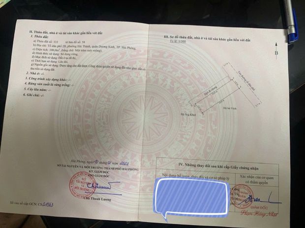 3.1x tỷ  lô góc 100m² hải thành 2  2 mặt tiền  gần phạm 7126284