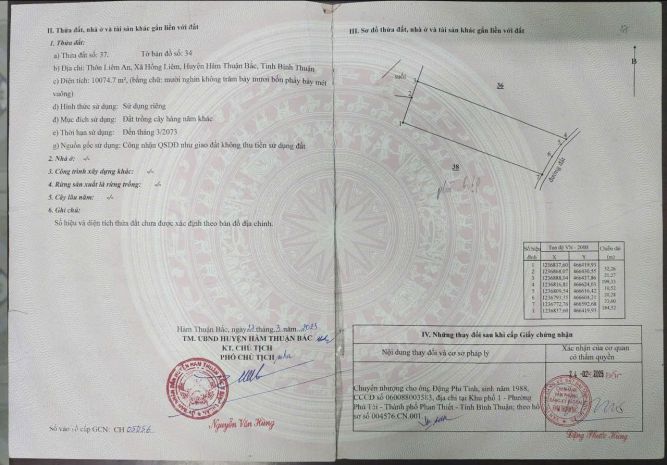 Bán đất trồng thanh long  giá tốt tại bình thuận 7130353