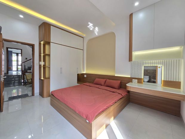 Nhà 3 tầng 3 mê  bàu năng 6 - phong cách luxury full nội 7130868