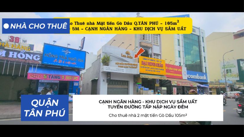 Cho thuê nhà 2 mặt tiền gò dầu 105m² -ngang 5m - khu dịch 7134543