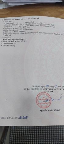 Siêu hót - chính chủ bán lô đất đẹp  vuông vắn  hưng hà, 7135981