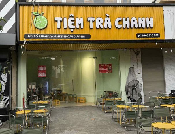 Sang nhượng gấp  quán trà chanh  số 2 trần vỹ,phường mai 7144595