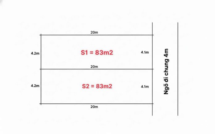 Bán 2 lô f0 hoà nghĩa  83m2  ngõ ô tô  giá 1.4x tỷ  hàng 7146414