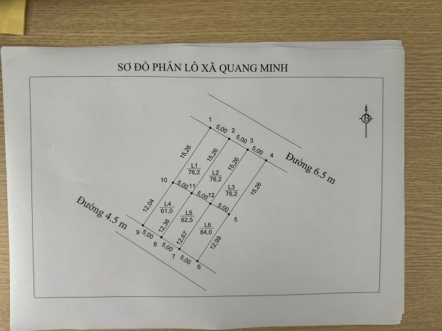5,1x tỷ 76m mt 5m ô tô tránh,tổ 10 quang minh,mê linh,lh e 7147141