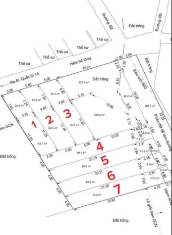 Hàng hot an phú đông  q12 - 7 lô đất đẹp  giá tốt đầu tư 7147875