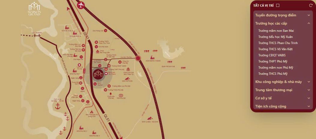 Bán căn hộ maison grand phú mỹ mặt tiền ql51, gần cảng cái 7155080