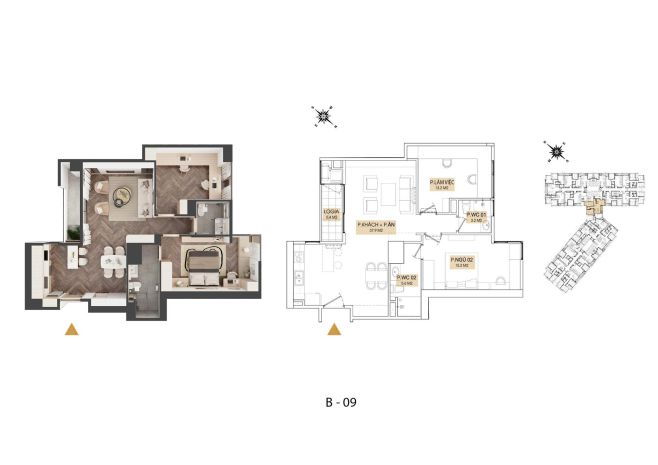 Bán căn hộ 2pn kepler tower  tòa hh01   tầng 26  view 7155380