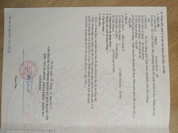 E chính chủ- bán nhà phố cổ  71 phố thuốc bắc, hoàn kiếm - 7156314