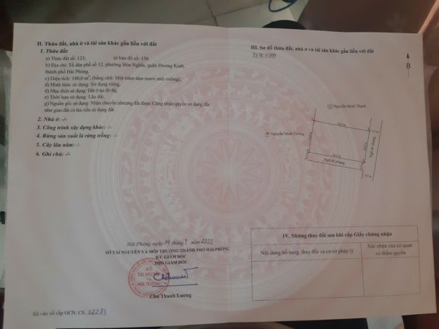 Lô góc tổ 12 an toàn  dương kinh, 180m² ngang 10m  phù hợp 7158298