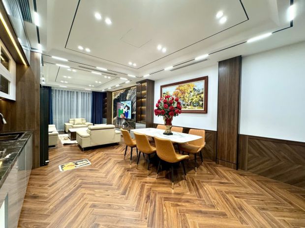 Nhà đẹp ga ra 2 ô tô full nội thất ngọc lâm 60m2 x 6 tầng 7166374