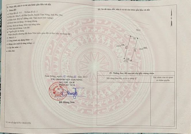 Quá rẻ 80m đất đg eco dân quyền - tam nông - phú thọ. ngay 7167718