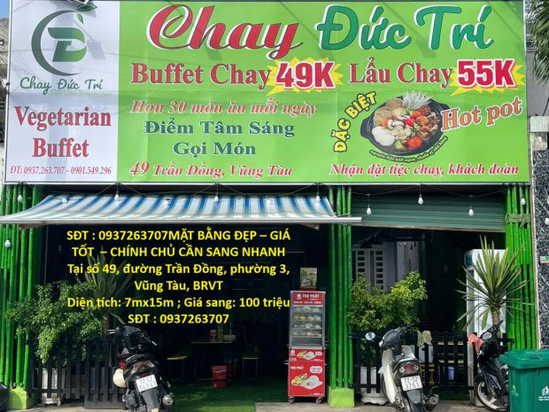 Mặt bằng đẹp  giá tốt   chính chủ cần sang nhanh tại số 7169969