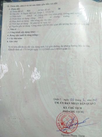 Đất mặt tiền đường 12m 200m2 q2 giá 5,9 tỷ 7173214