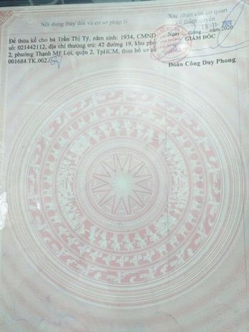 Đất mặt tiền đường 12m 200m2 q2 giá 5,9 tỷ 7173215