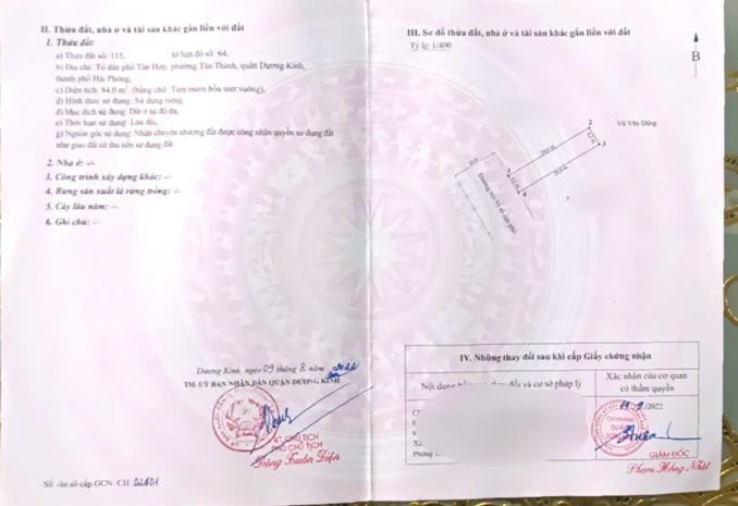 Bán đất mặt đường tân thành dương kinh 84m²  đường 10m ô 7173779