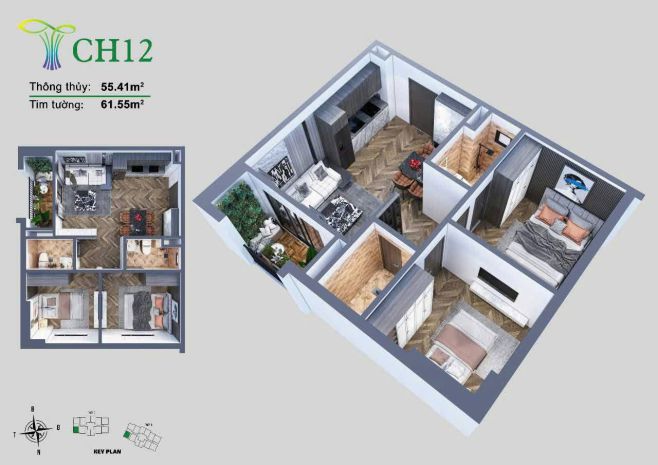 Chỉ với 700tr là sở hữu 1 căn chung cư đẹp 7174627