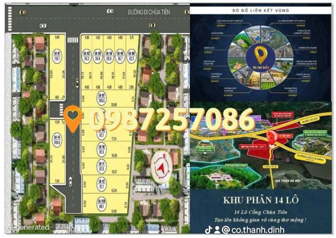 Đất đẹp - giá tốt - cần bán nhanh lô đất lk09 tại khu công 7175802
