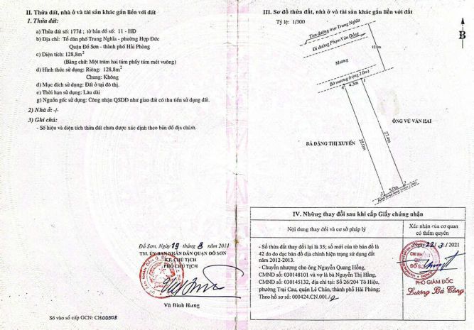 Mặt đường trung nghĩa nam đồ sơn  giá 2,x trm²  trục 7182580