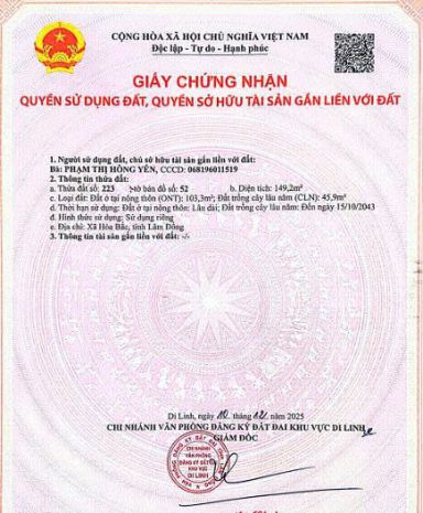 Chính chủ cần bán đất  hòa bắc, di linh, lâm đồng 7185152