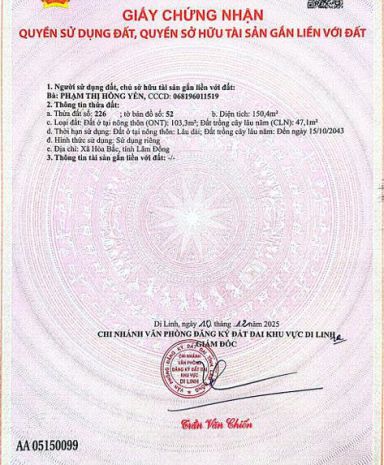 Đất đẹp cần bán đất  di linh -  lâm đồng 7185162