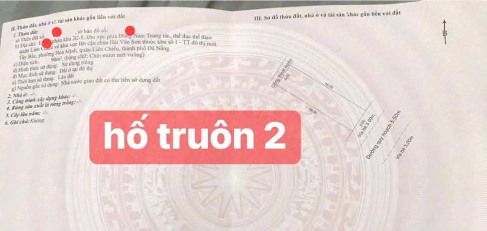 Bán nhanh đất mặt tiền đường hố truông 2, hòa minh, đà 7191079