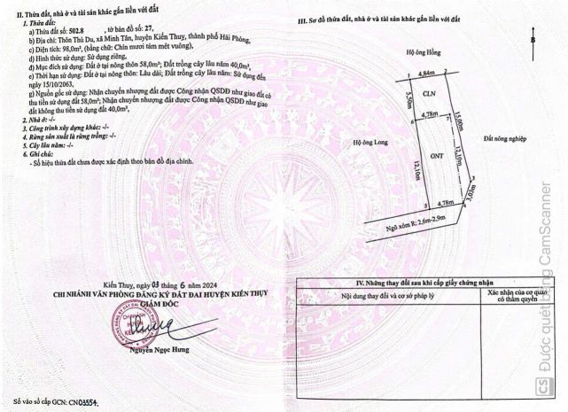 Bán lô 98m² thù du  minh tân  giá 9xx triệu  hàng rẻ khu 7195698