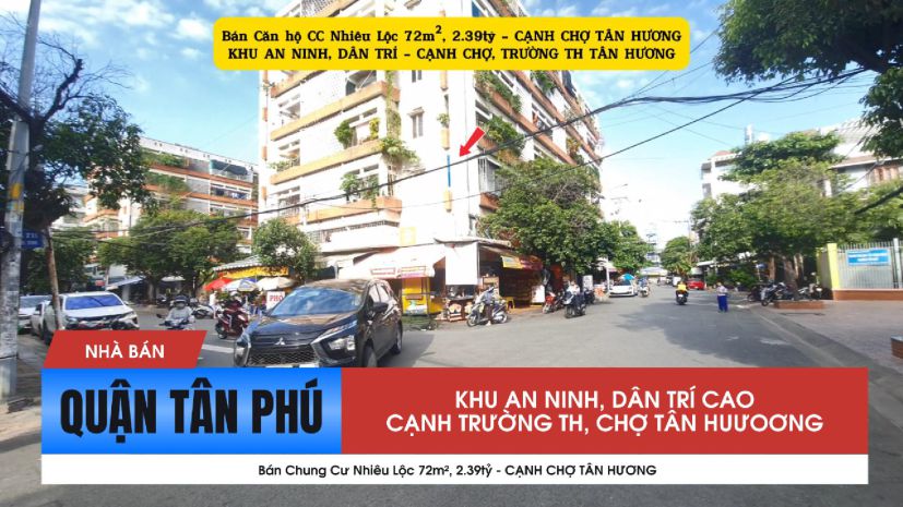 Bán căn hộ cc nhiêu lộc 72m², 2.39tỷ - cạnh chợ tân hương 7220417