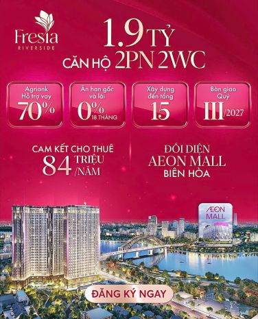 Căn hộ cao cấp fresia reverside biên hòa  view sông đồng 7225063