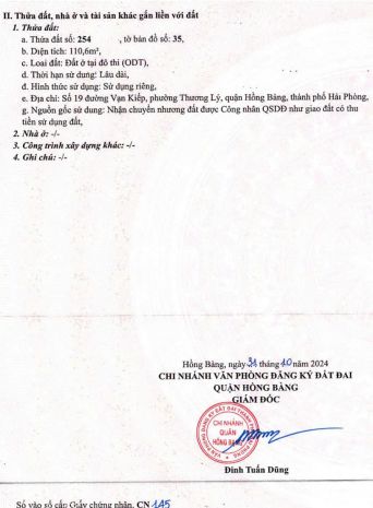 Bán đất mặt đường vạn kiếp - 111m - vị trí kinh doanh - giá 7233440