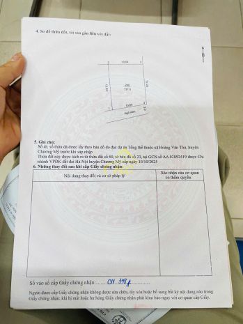 Cơ hội cuối năm  bán nhà đất trần phú, chương mỹ 7234489