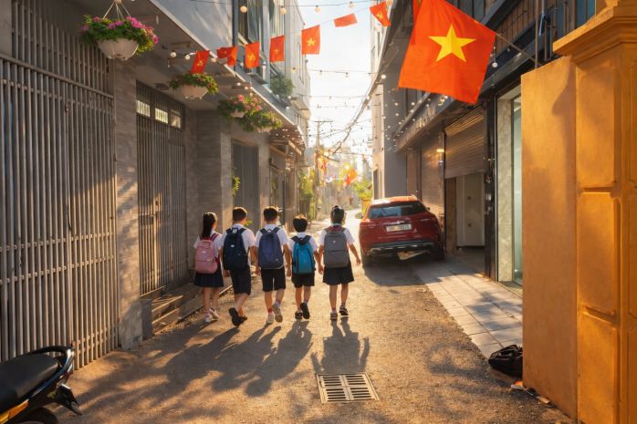 Nhà đẹp 6 tầng phố hồng tiến, gara, thang máy, kinh doanh, 7239811