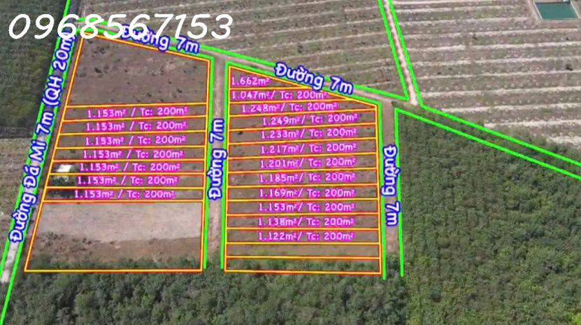 Bán khu đất 18 nền 2 mặt tiền trừ văn thố bàu bàng  phù 7240005