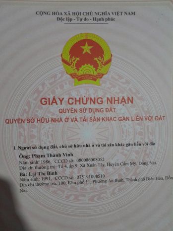 Đất chính chủ - vị trí đẹp gần đường 32 tt long hải, long 7247092
