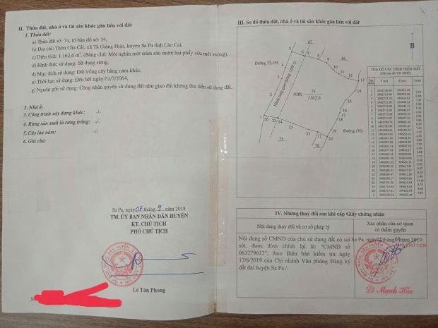Chính chủ cần bán lô đất sa pa  diện tích lớn  mặt tỉnh 7256505