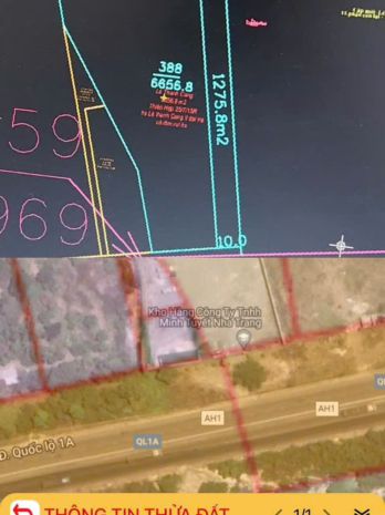 Bán đất mặt tiền quốc lộ 1a  xã vĩnh phương, nha trang - 7263752