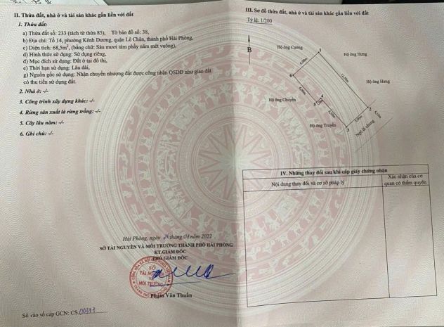 Bán đất mặt  ngõ 5m trại lẻ - 69m, mặt tiền 5m, gần aeon, 7270536